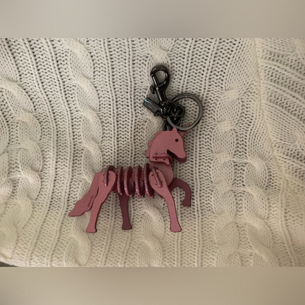 Coach Leather Unicorn Bag Charm